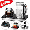 Електрочайник прозорий PROFI COOK PC-TKS 1056 для кави та чаю Електричний чайник з регулятором температури, фото 11