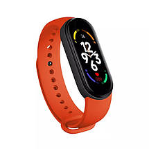 Фітнес-браслет-трекер Smart BAND М7 спортивний розумний смарт-годинник з крокоміром і тонометром Червоний, фото 5