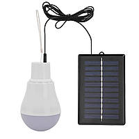 Автономная LED лампа с аккумулятором и зарядкой на солнечной панели