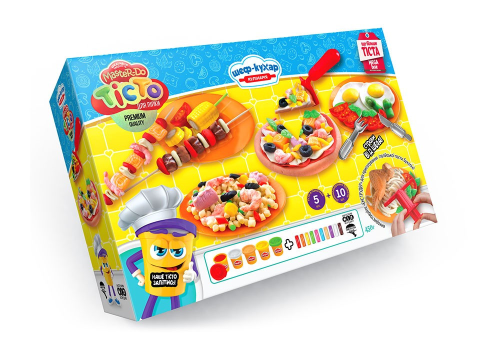 Тісто для ліплення Danko Toys "Master Do" Шеф-кухар Кулінарія (Укр) (TDM-09-01U)