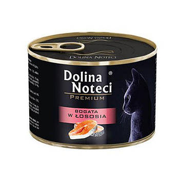 Вологий корм консерва для котів з лососем Dolina Noteci Premium 185 гр