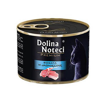 Вологий корм консерва для котів з ягням Dolina Noteci Premium 185 гр