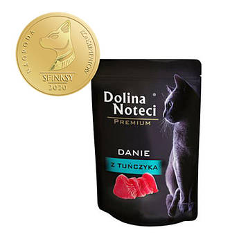 Вологий корм для котів з тунцем Dolina Noteci Danie 85 гр
