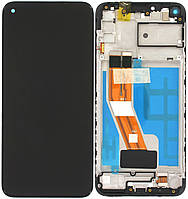 Дисплей модуль тачскрин Samsung A115 Galaxy A11/M115 версия 157.5 мм черный оригинал сервисная упаковка в