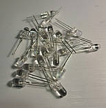 Яскравий світлодіод чисто біле світло 20000mcd 20штук, фото 4