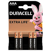 Лужні батарейки Duracell AAA (LR03) MN2400, 4 шт