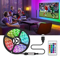 Светодиодная LED лента music RGB 5050 с Bluetooth 5 м /Музыкальная светодиодная RGB LED лента і