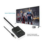 VGA на Hdmi кабель конвертер перехідник-перетворювач адаптер ВГА сигналу з аудіо на Hdmi, фото 6