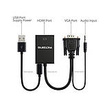 VGA на Hdmi кабель конвертер перехідник-перетворювач адаптер ВГА сигналу з аудіо на Hdmi, фото 8