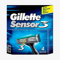 Сменные кассеты для бритья Gillette Sensor3 4шт. Оригинал
