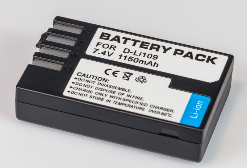 Акумулятор D-Li109 для PENTAX K-R, KR, K-2, K2, K-30, K30, K-50, K50, K-500, K500 - аналог 1150 ma
