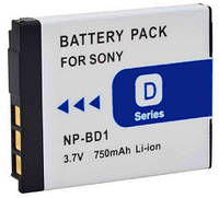 Аккумулятор NP-BD1 (NP-FD1) - аналог для фотоаппаратов Sony - 750 ma