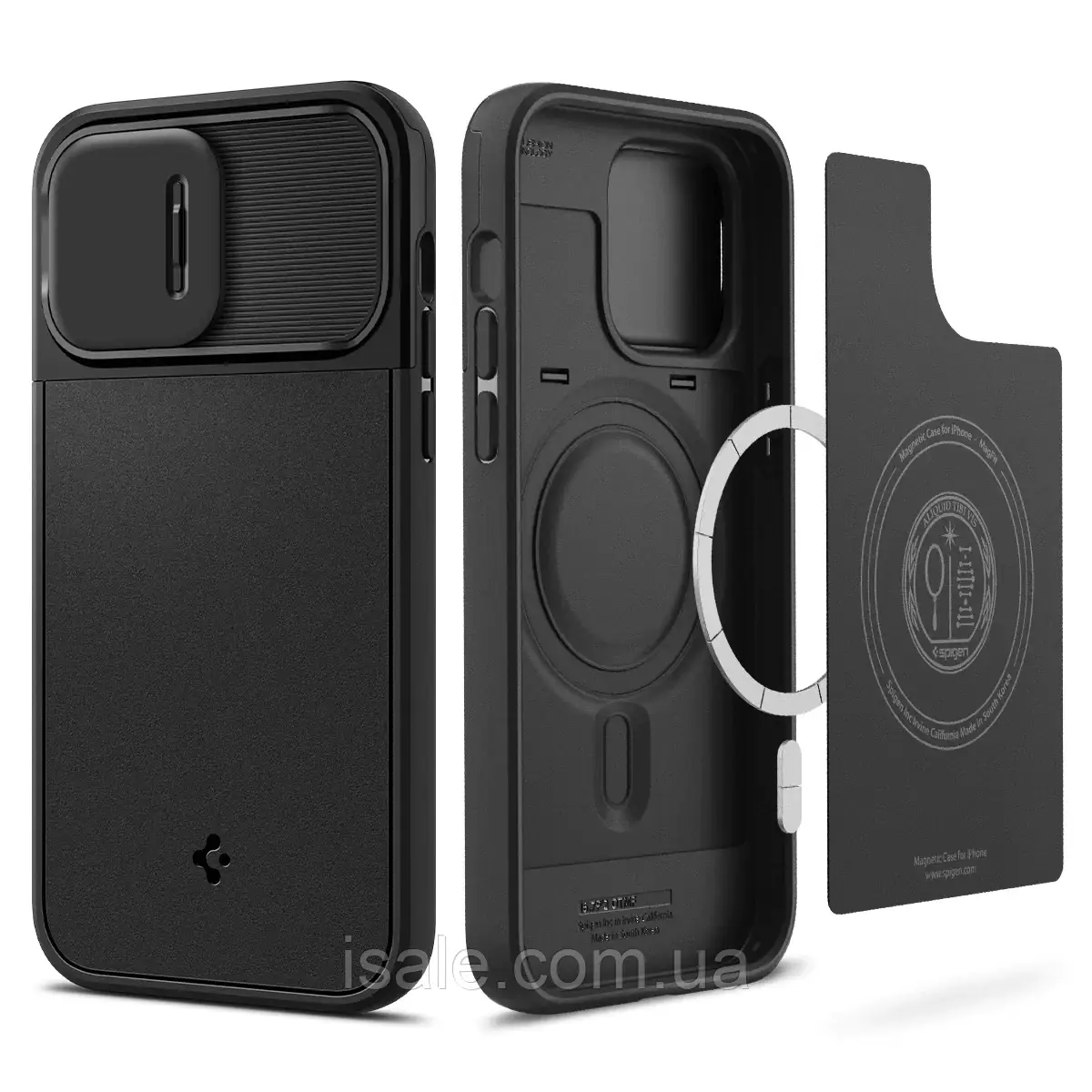 Чехол Spigen Optik Armor MagFit для iPhone 14 Pro (2022), ACS04993 - Matte Black, фото 1