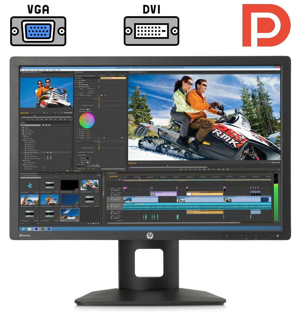 Монітор Б-клас HP Z24i/24" (1920x1200) IPS/VGA, DVI, DisplayPort, USB/VESA 100x100