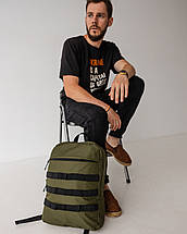 Рюкзак тактичний з карманом хакі 15-20 літрів, фото 2