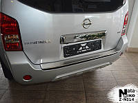 Накладка на бампер Nissan Pathfinder 2004- з загином NataNiko