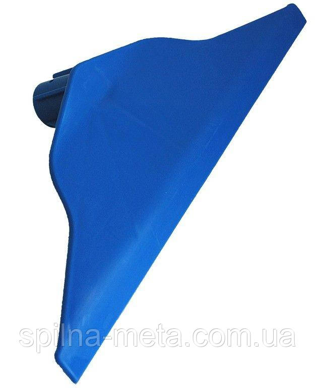 Скребок для підлоги пластиковий синій, 36 см