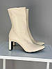 Жіночі демісезонні черевики ShoesBand Молочні натуральні шкіряні всередині шкірпідкладка 37 (24 см) (S85201-1д), фото 7