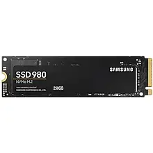 Жорсткий диск внутрішній SSD Samsung 980 PCIe 3.0 NVMe M.2 (MZ-V8V250BW) Black 250GB