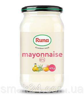Майонез преміумкласу Руна 67% 415г