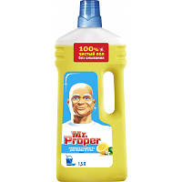 Средство для мытья пола Mr. Proper Чистота и блеск Лимон 1.5 л (5410076957484) - Топ Продаж!