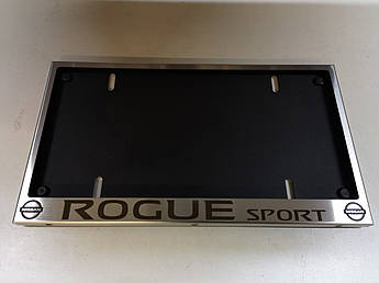 Номерна рамка для авто Nissan Rogue Sport, рамка під американський номер