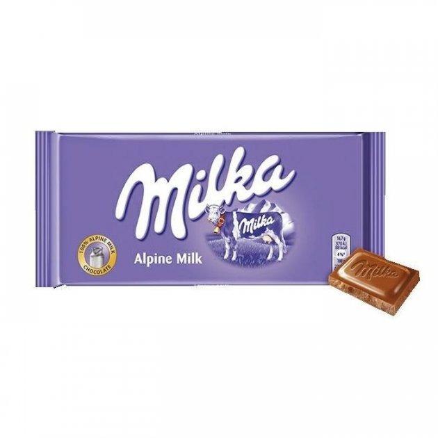 Шоколад молочный Milka Alpine Milk 100гр. - фото 1 - id-p647792374