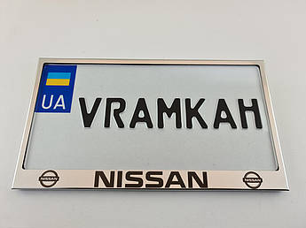 Номерна рамка для авто Nissan, рамка під американський номер