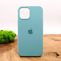 Оригинальный матовый чехол-накладка Silicone Case IPHONE 12(6.1) Mint