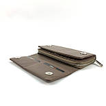 Жіночий шкіряний гаманець на магніті Karya 11131-51 коричневий, фото 4