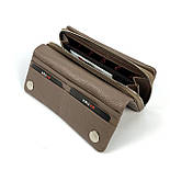 Жіночий шкіряний гаманець на магніті Karya 11131-51 коричневий, фото 7