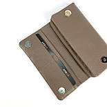 Жіночий шкіряний гаманець на магніті Karya 11131-51 коричневий, фото 5