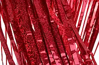 Фотозона шторка из фольги 1*2 м красная