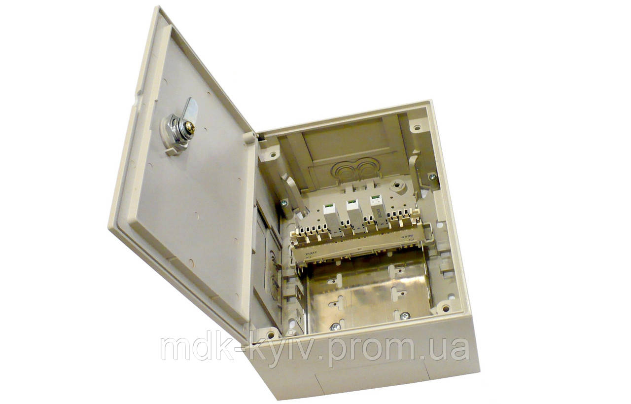 Пластмассовая распределительная коробка на 50 пар, с замком (аналог KRONECTION-Box II, 6406 1 015-21), IP30 - фото 1 - id-p285264883