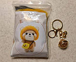 Набір для валяння з вовни брелок ведмежа Сюн Гарбуз + інструменти, фото 4