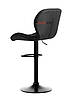 Стілець барний хокер Homart 186TB текстиль чорний (9584), фото 5