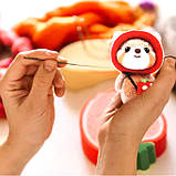 Набір для валяння з вовни брелок ведмежа Сюн Меймей Полунинця + інструменти, фото 3