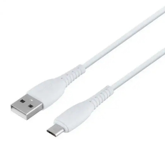 Кабель XO NB-P163 2.4A USB cable for micro 1M White