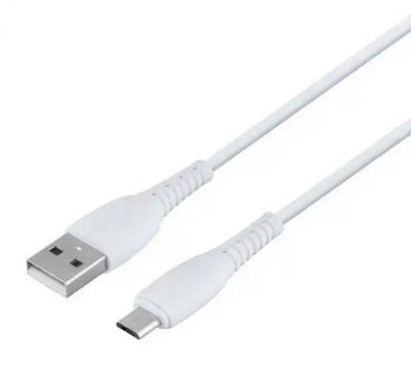Кабель XO NB-P163 2.4A USB cable for micro 1M White, фото 1