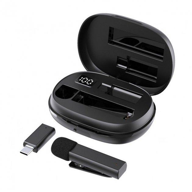 Мікрофон-петлічка XO MKF06 Noise Cancelling Microphone TYPE-C Black