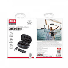 Мікрофон-петлічка XO MKF06 Noise Cancelling Microphone TYPE-C Black, фото 5