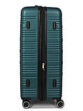 Валіза Франція велика L зелена 75х52х31(+5)см/115л/4.3кг/Worldline 805, фото 5