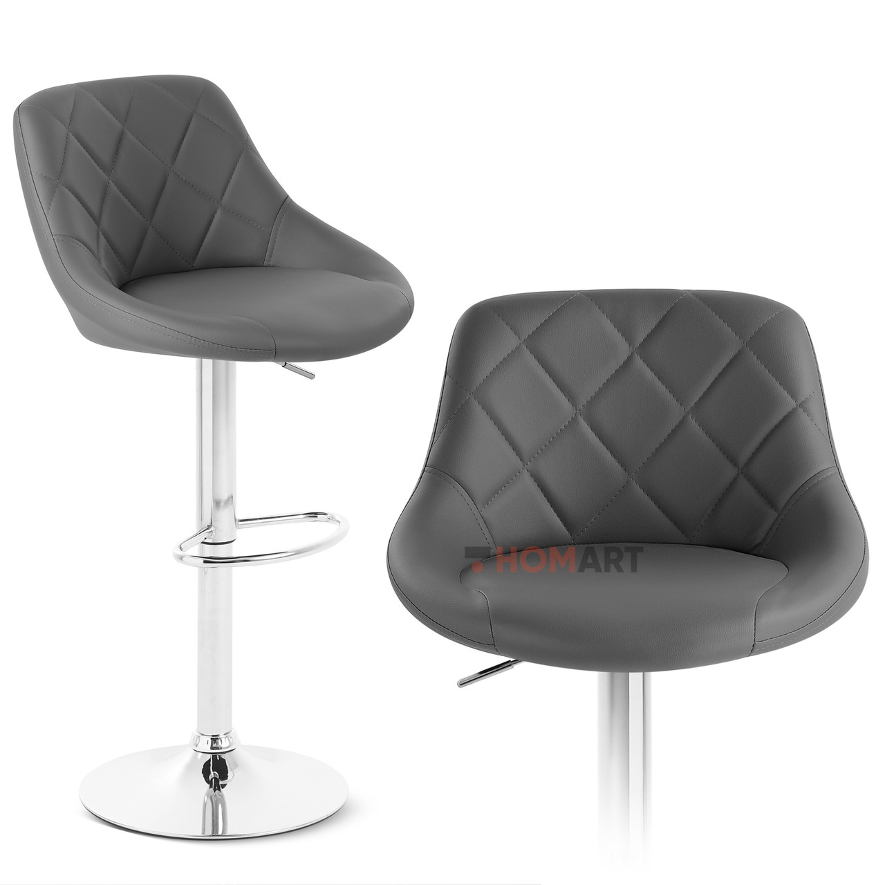 Стілець барний хокер Homart 173PS сірий (9580), фото 1