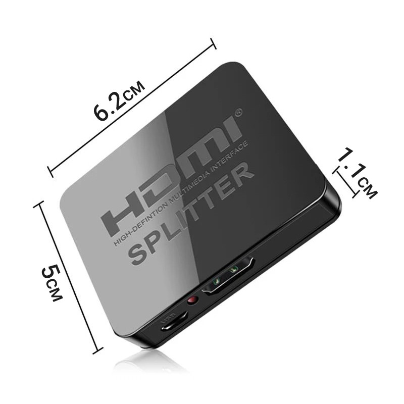 Двухпортовый HDMI сплиттер на 2 выхода Addap HVS-07, активный видеоразветвитель, 4К - фото 4 - id-p1719001437