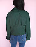 Блуза-топ на шнурівці Boohoo Зелена, фото 5