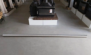 Гофра жаростійка (1100°С ) з нержавіючої сталі Ø80мм (комплект 3м), фото 2