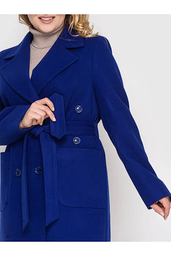 Женское шерстяное кашемировое пальто для полных женщин зимнее и ...