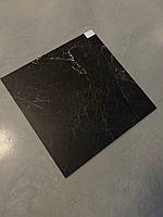 Чорная матовая плитка под мрамор 60х60 Кераморанит