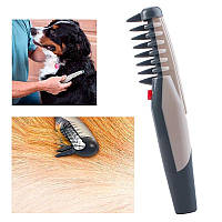 Электрическая расческа для собак и кошек KNOT OUT, щетка для вычесывания шерсти | щітка для вичісування (TO)