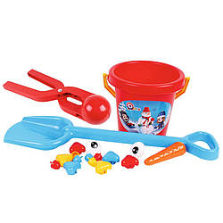 Іграшка "Набір для сніговика" ТехноК 7730 з сніжколіпом Червоний сніжколіп, World-of-Toys